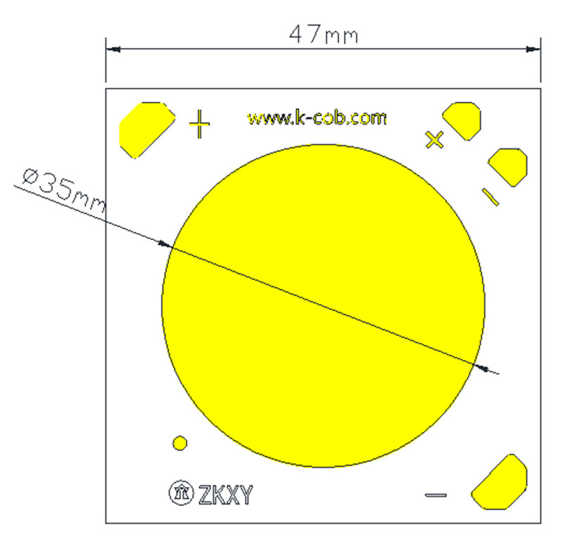 47mm KCOB size