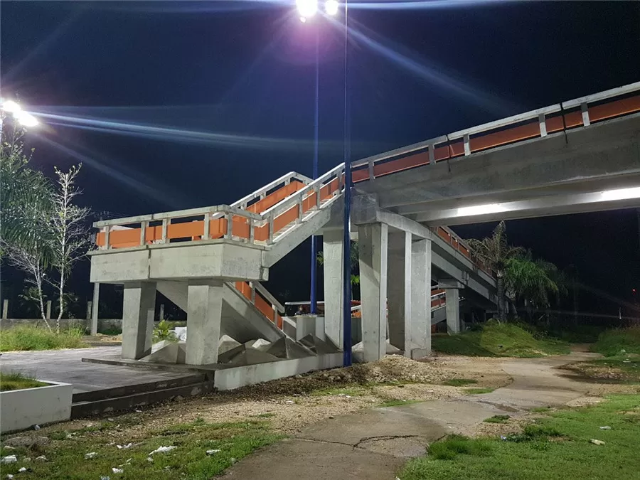 High mast lighting Motor bridge，Santo Domingo Dominica Republic （K-COB HMA300 8pcs） 4