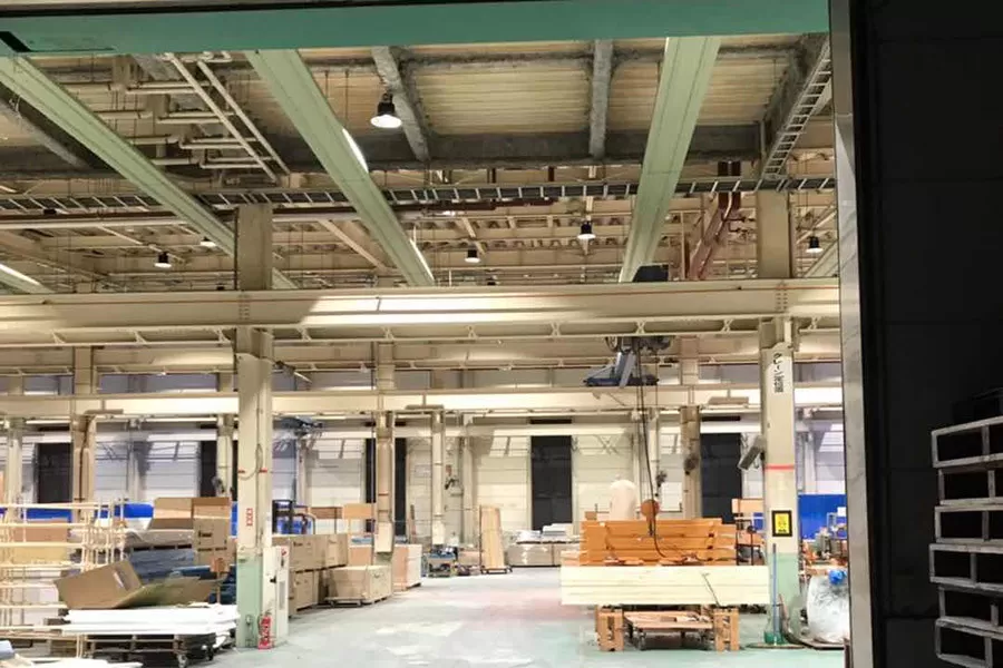 Industrial lighting Paper workshop,Tokyo,Japan (KCOB-HBA 150w 90pcs)