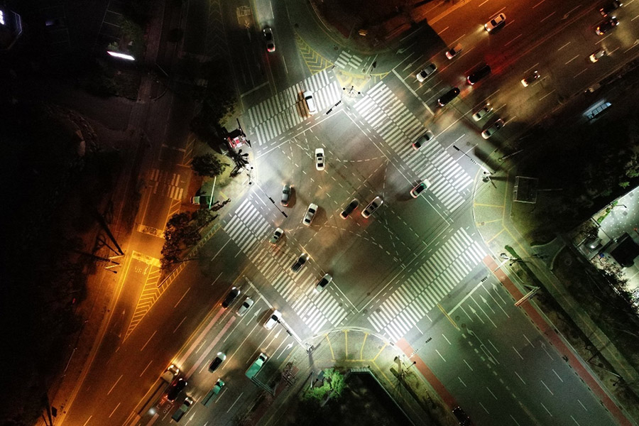 Sports Lighting  Installed at Cheonggol intersection, Korea