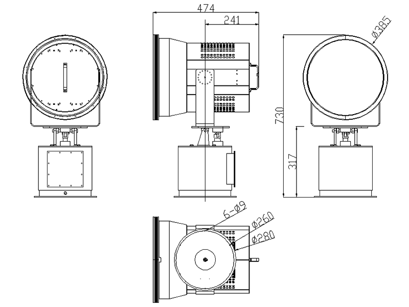 Model SC400 Searching light