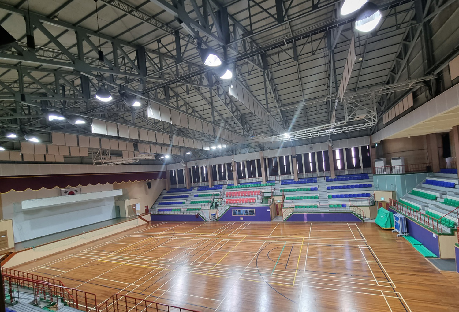 Jeongeup Indoor Gymnasium Lighting Installation Case