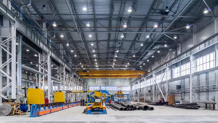 Industrial lighting Auto parts factory
